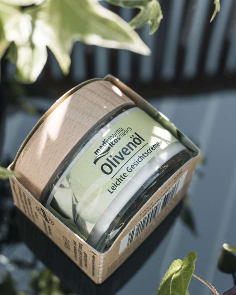 nachhaltige Olivenöl Pflegeserie von medipharma cosmetics