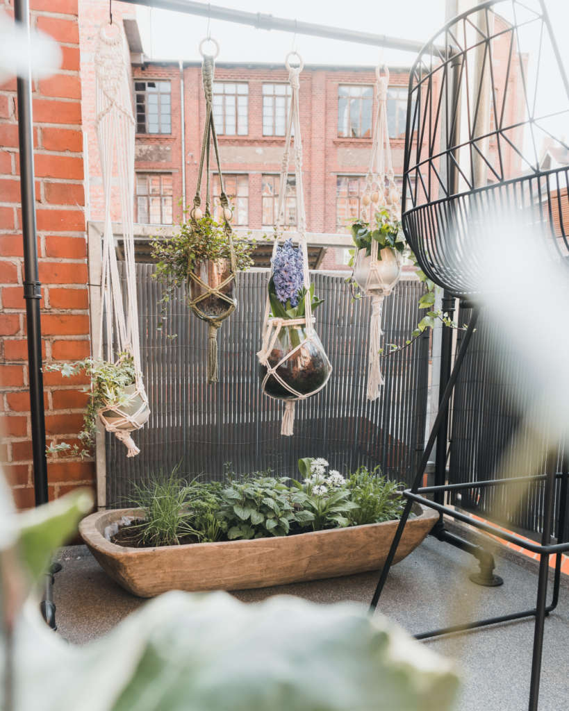 Balkon einrichten